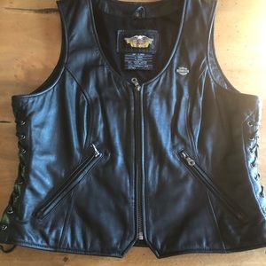 Harley Davidson vest.  Smoke free home